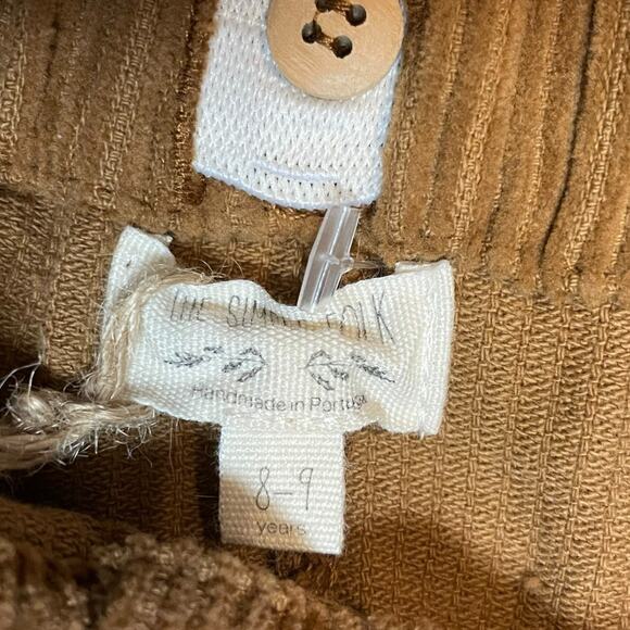 NWT The Simple Folk Kids Wide legged Cotton Corduroy Culotte size 8-9 - Picture 5 of 6